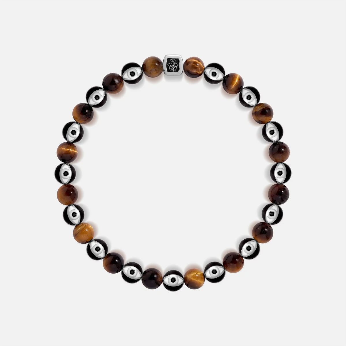Confident Personality Enamel Tiger's Eye Bracelet