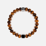 Confidence Secured Tiger’s Eye & Black Onyx Bracelet
