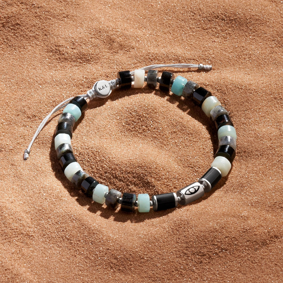 Charming Prosperity Multi-Stone Evil Eye Bracelet