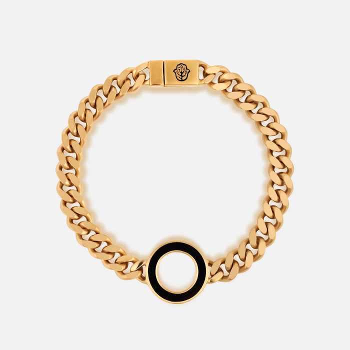 Awakened Dreams Black Onyx Karma Circle Bracelet
