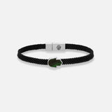 Guardian of Harmony Malachite Hamsa Black String Bracelet