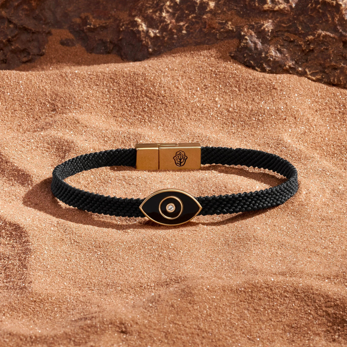 Protective Gaze Onyx Evil Eye Black String Bracelet