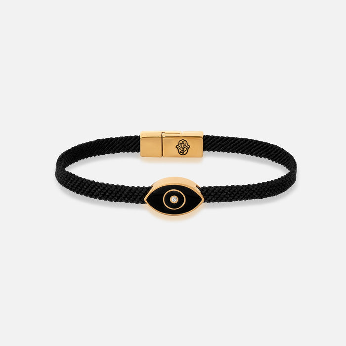 Protective Gaze Onyx Evil Eye Black String Bracelet