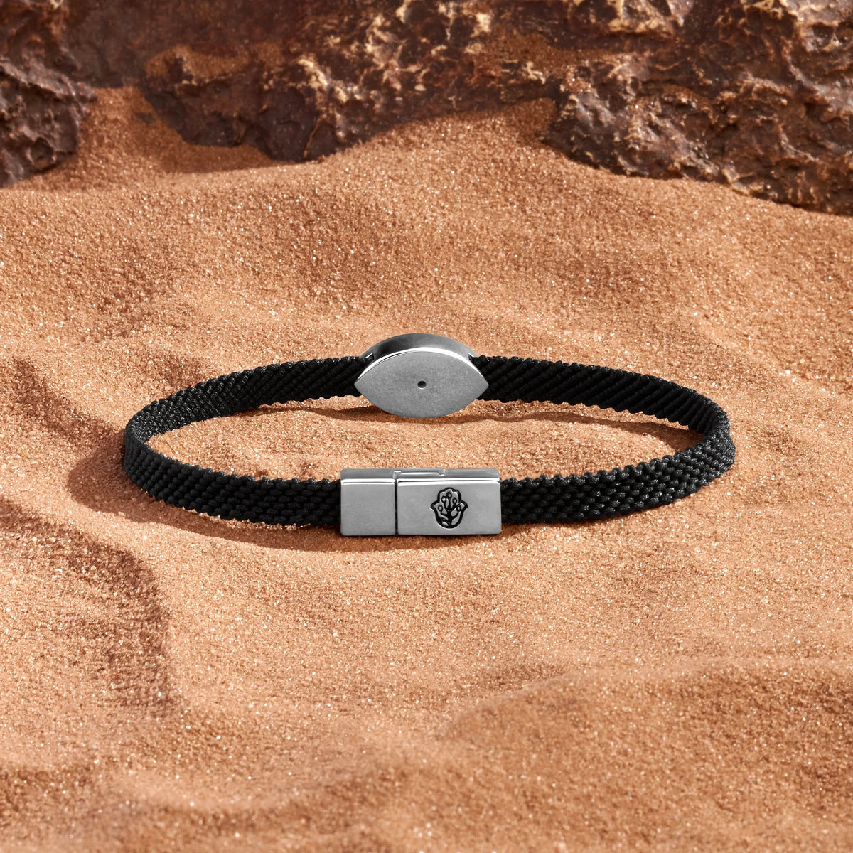 Essence of Balance Malachite Evil Eye Black String Bracelet