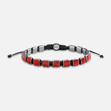 Courage & Wisdom Coral Silver Bracelet