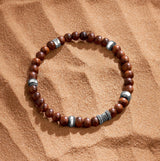 Nature’s Guardian Wood Silver Bracelet