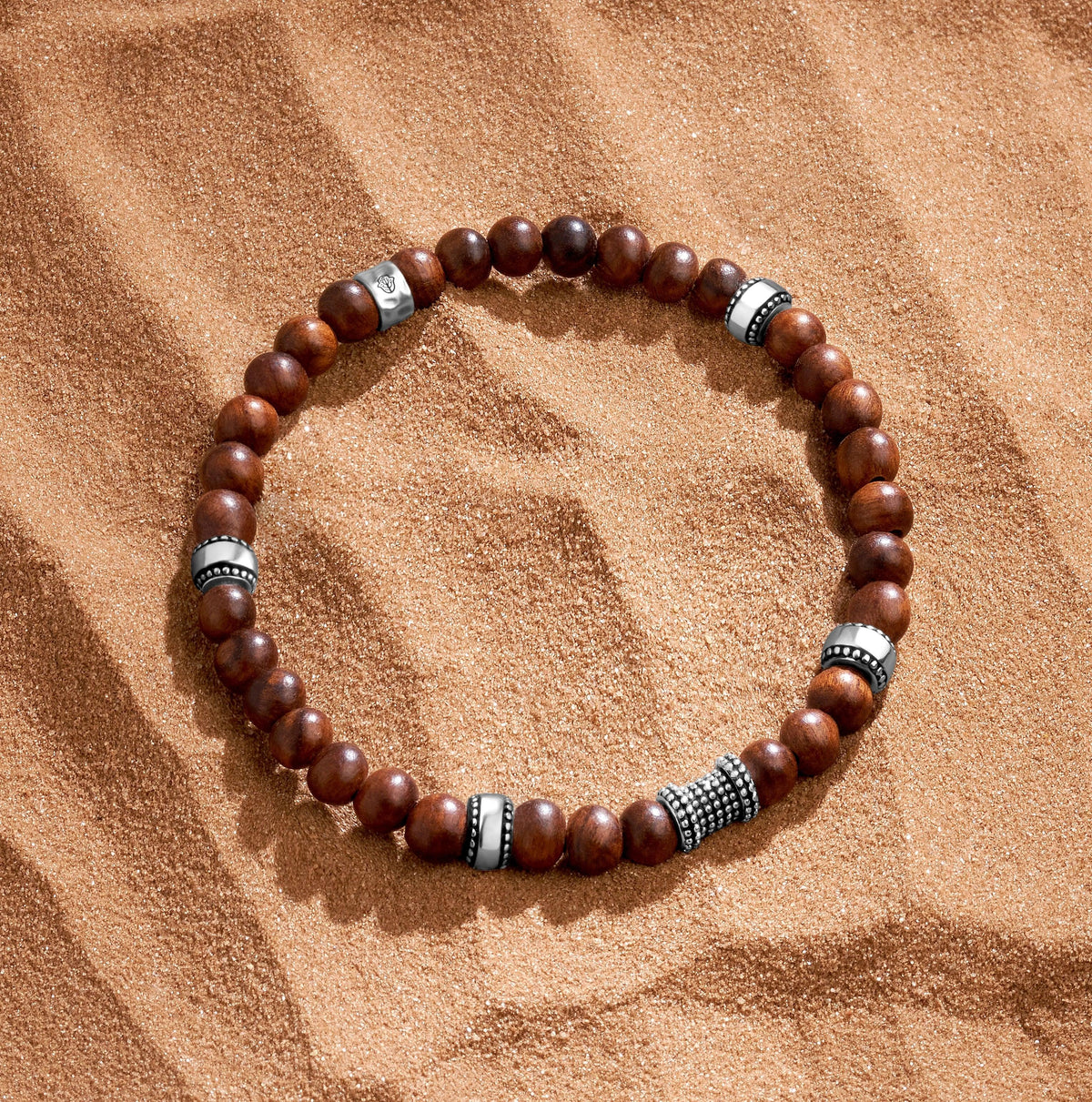 Nature’s Guardian Wood Silver Bracelet