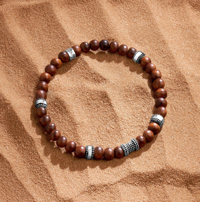 Nature’s Guardian Wood Silver Bracelet