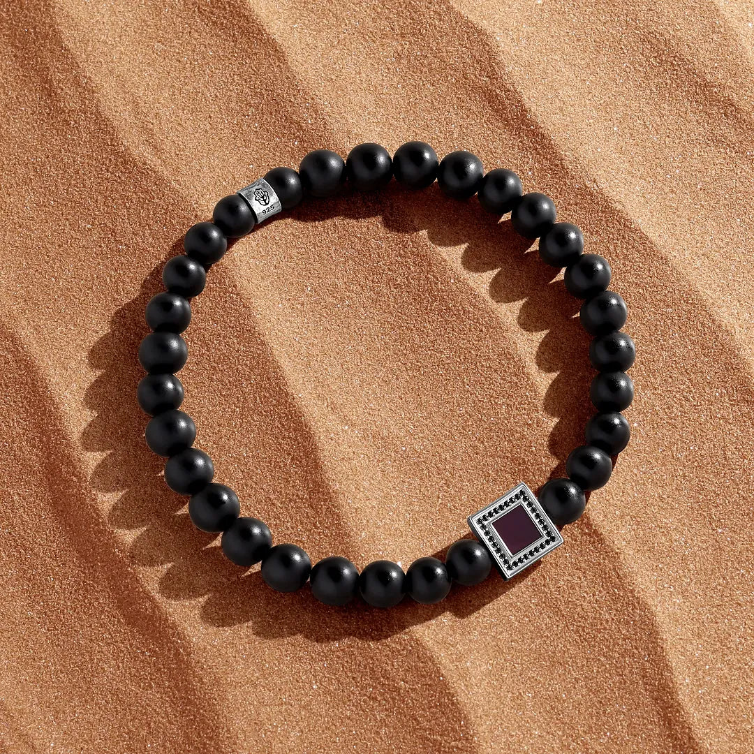 Infinite Devotion Matte Onyx Bible Nano Chip Bracelet