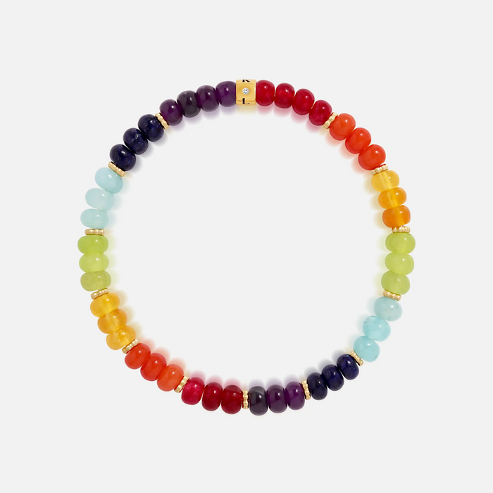 Aligned Energy Multi-Stone Stretch Bracelet