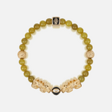 Established Resilience Double Dragon Jade Bracelet