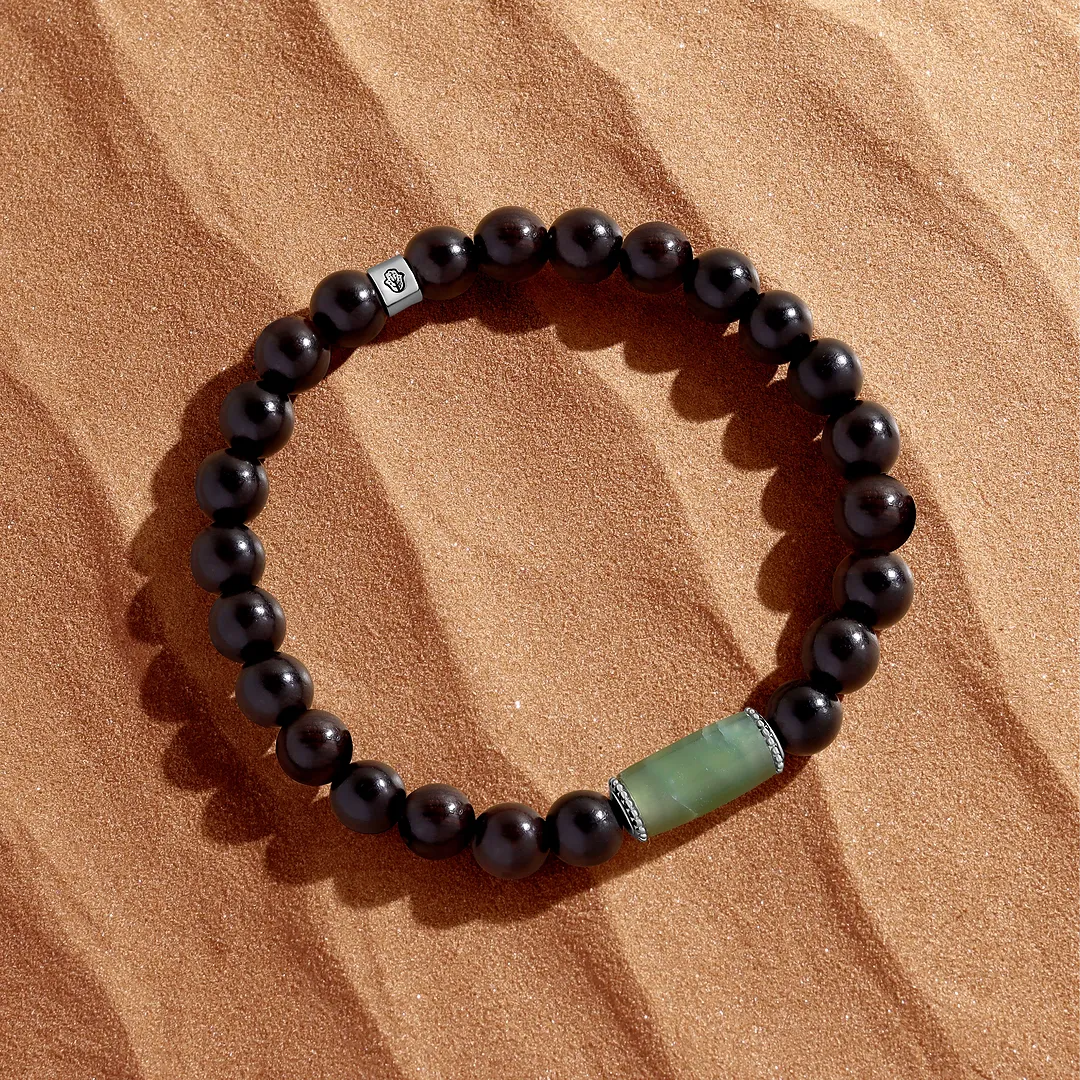 Grounded Spirit Jade & Onyx Bracelet
