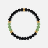 Empowered Path Onyx & Jade Symbol Bracelet