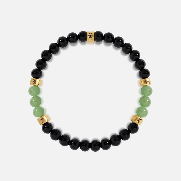 Empowered Path Onyx & Jade Symbol Bracelet