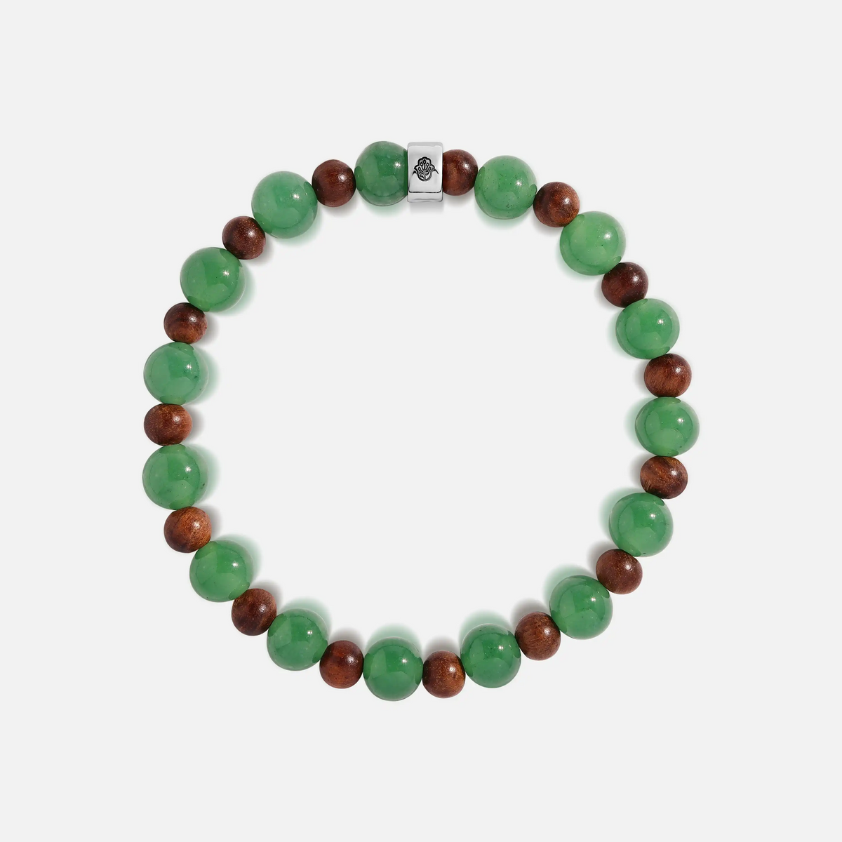 Calm Resolve Agarwood & Jadeite Bracelet