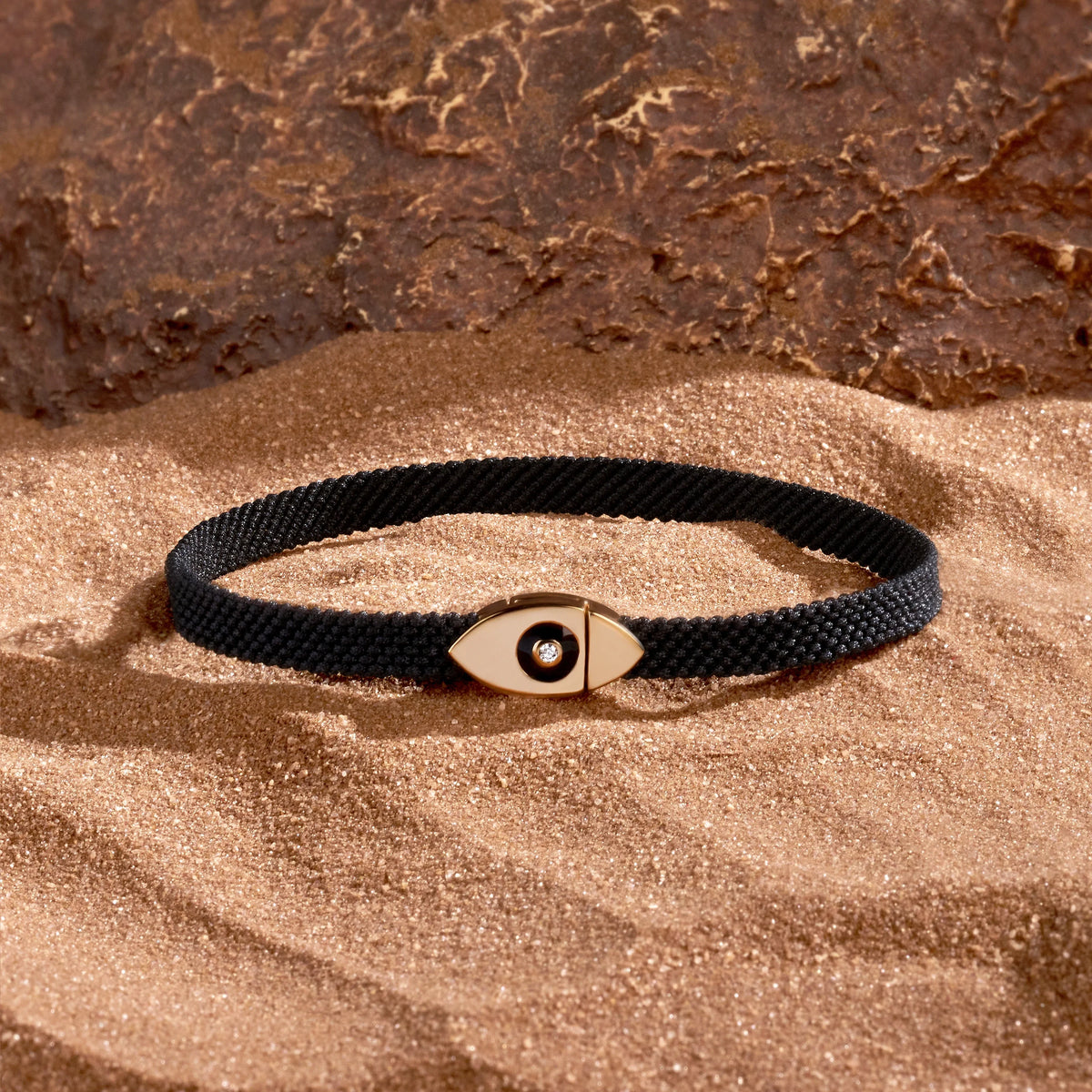 Infinite Success Men’s Evil Eye Black String Bracelet