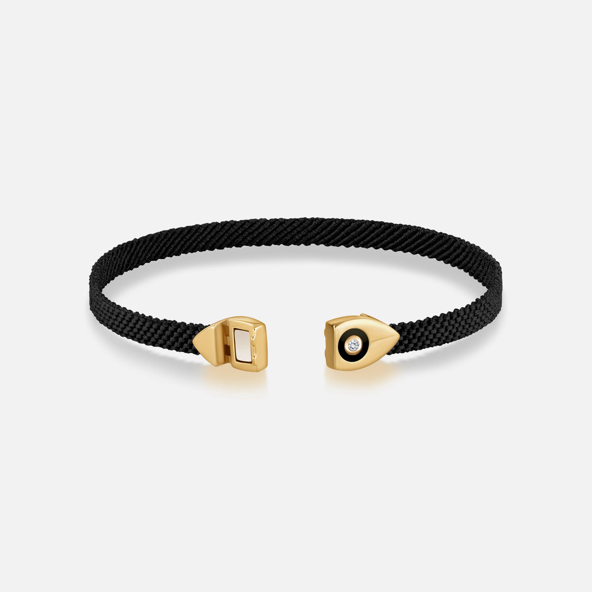 Infinite Success Men’s Evil Eye Black String Bracelet