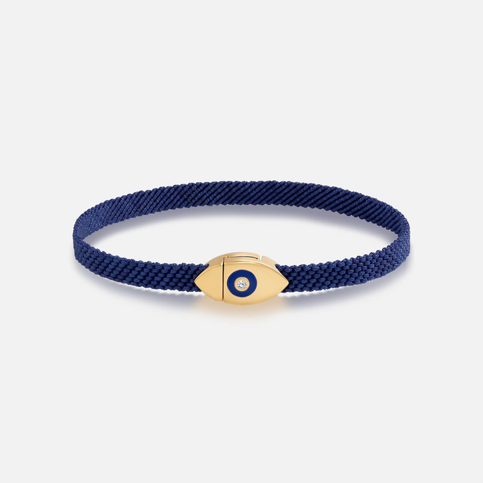 Men's Forward Vision Evil Eye Blue String Bracelet