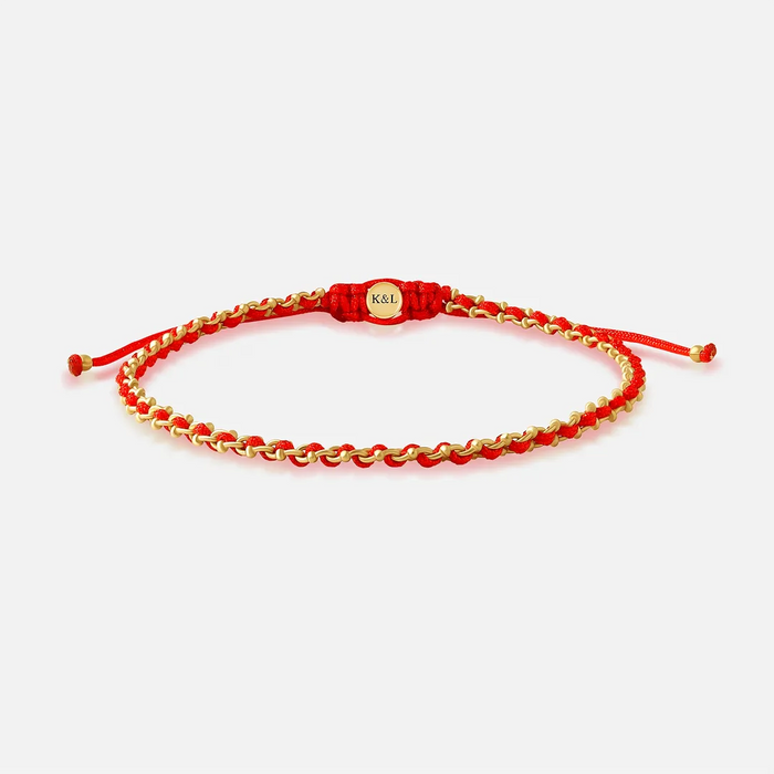 Path of Fortune Red Drawstring Bracelet