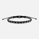 Quiet Strength Black Rhodium Macramé Bracelet