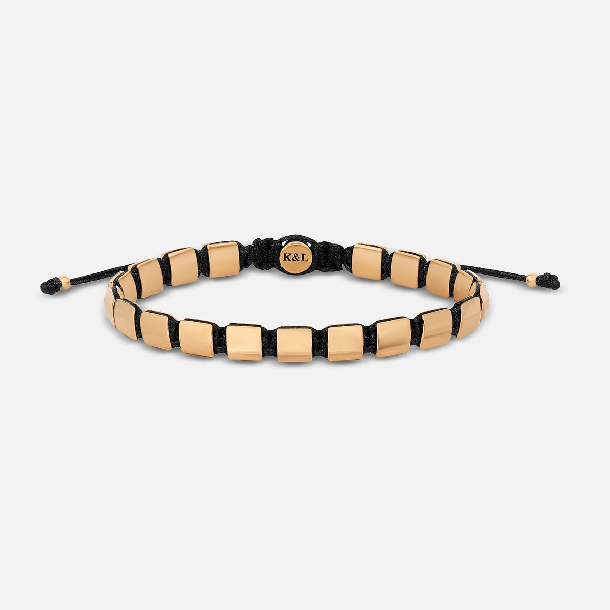 Lucky Spirit Gold Evil Eye Black String Bracelet