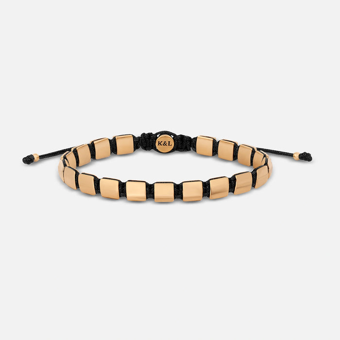 Lucky Spirit Gold Evil Eye Black String Bracelet