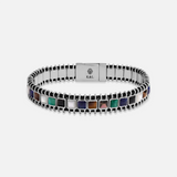 Supported Path Hamsa Multi-Stone Bracelet