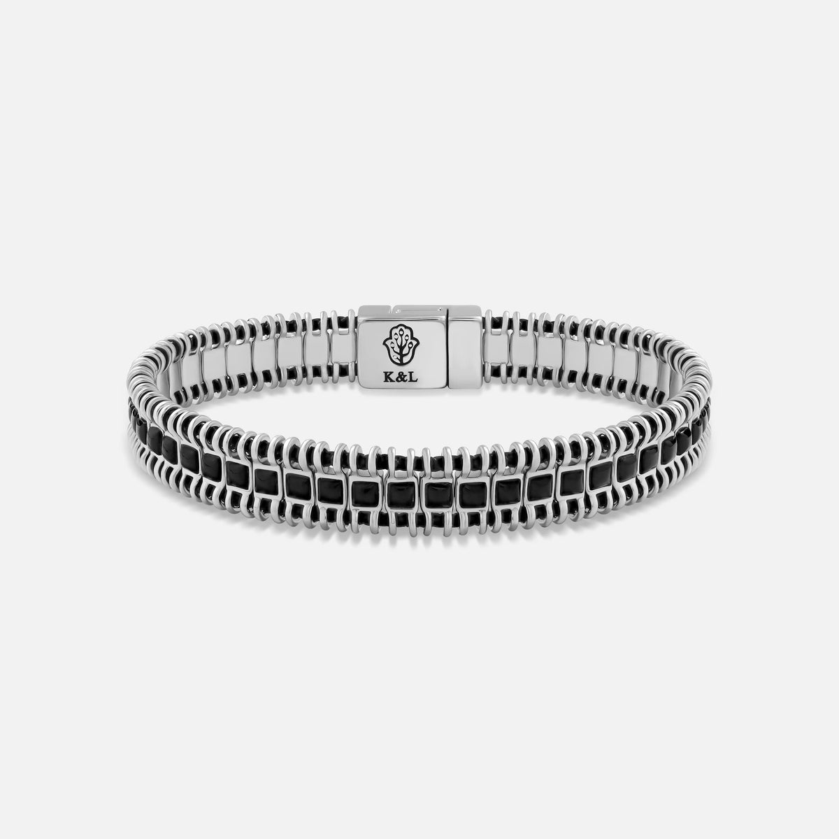 Steadfast Edge Black Onyx Magnetic Bracelet