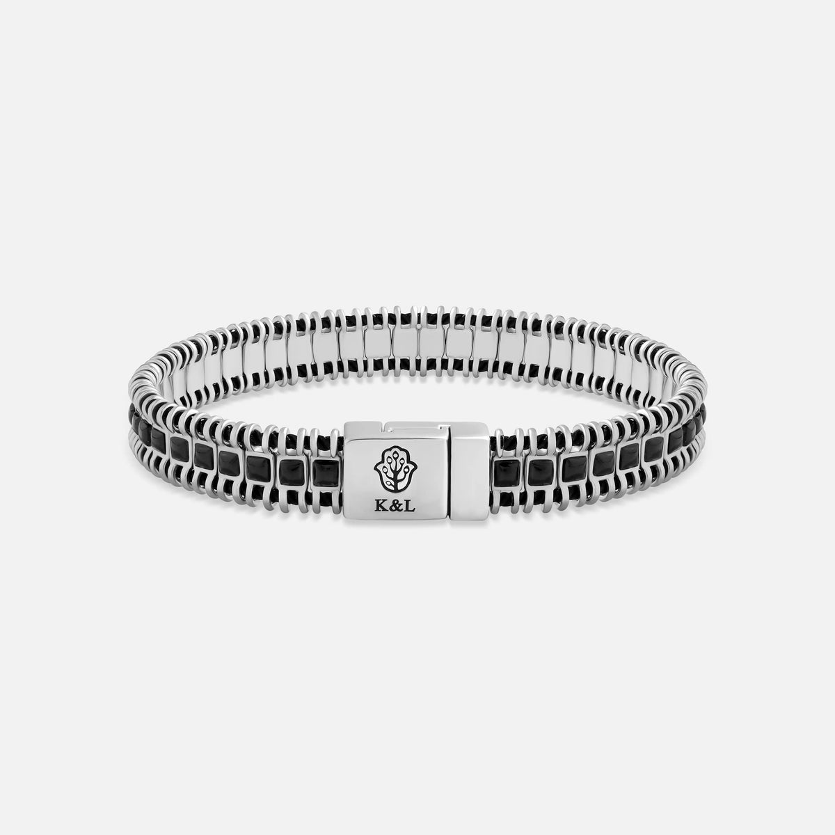 Steadfast Edge Black Onyx Magnetic Bracelet