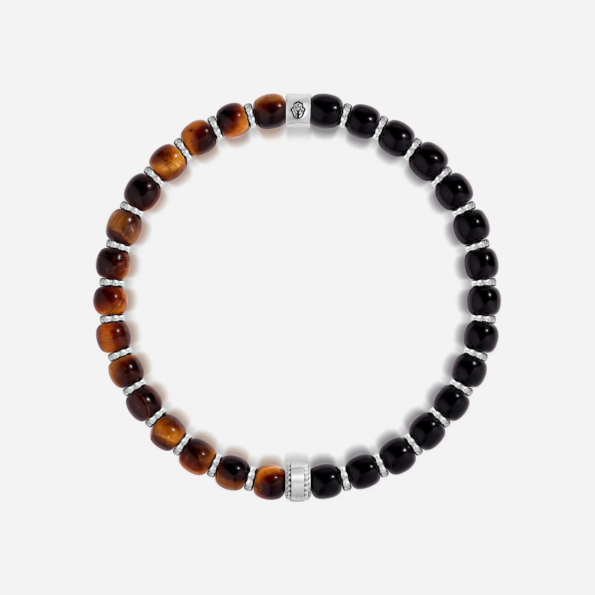 Unyielding Valor Tiger's Eye & Onyx Bracelet