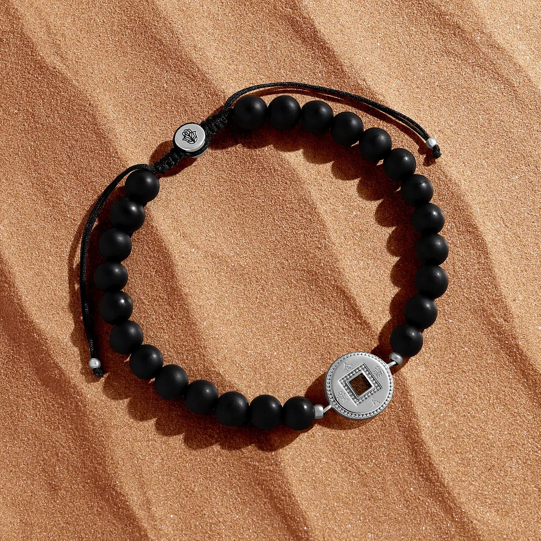 Fortune Flow Onyx Guardian Bracelet