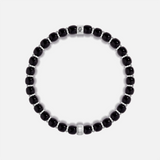 Divine Sentinel Onyx Bead Bracelet