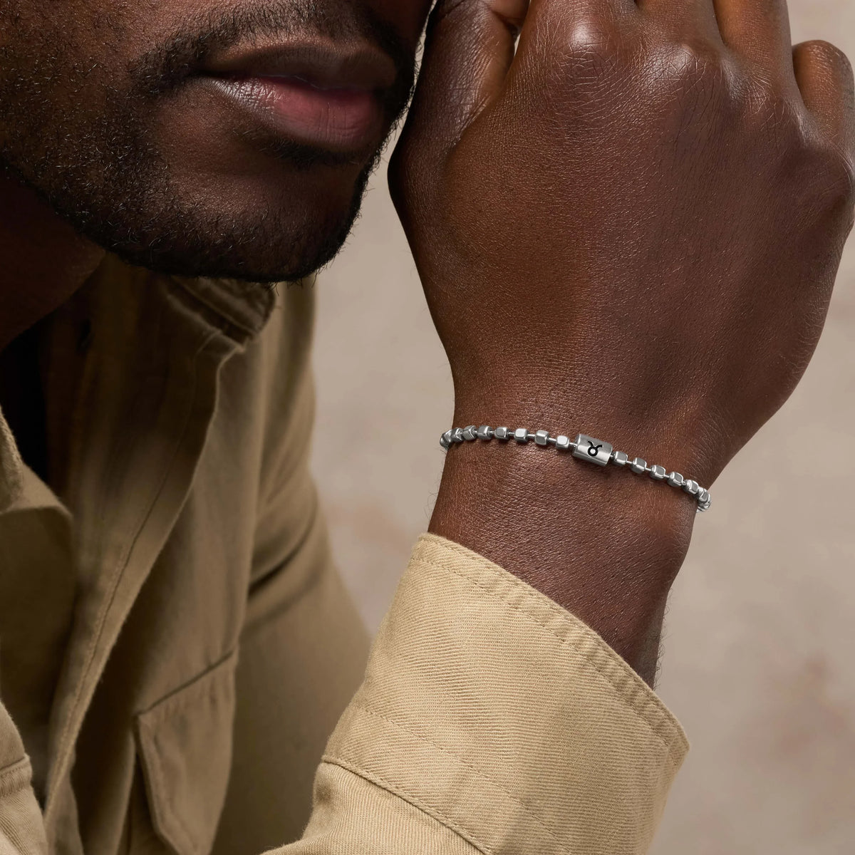 Grounded Existence Sterling Silver Taurus Bracelet