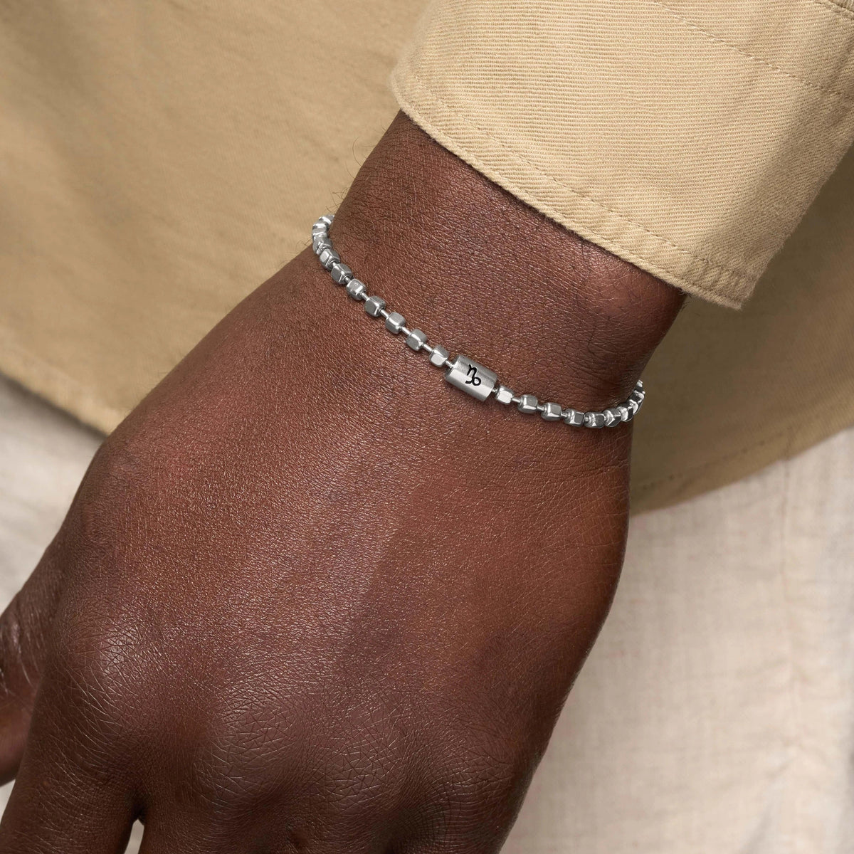 Bold Ambition Sterling Silver Capricorn Bracelet