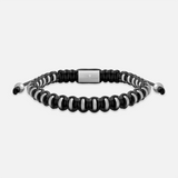 Steady Resolve Black Macramé Bracelet