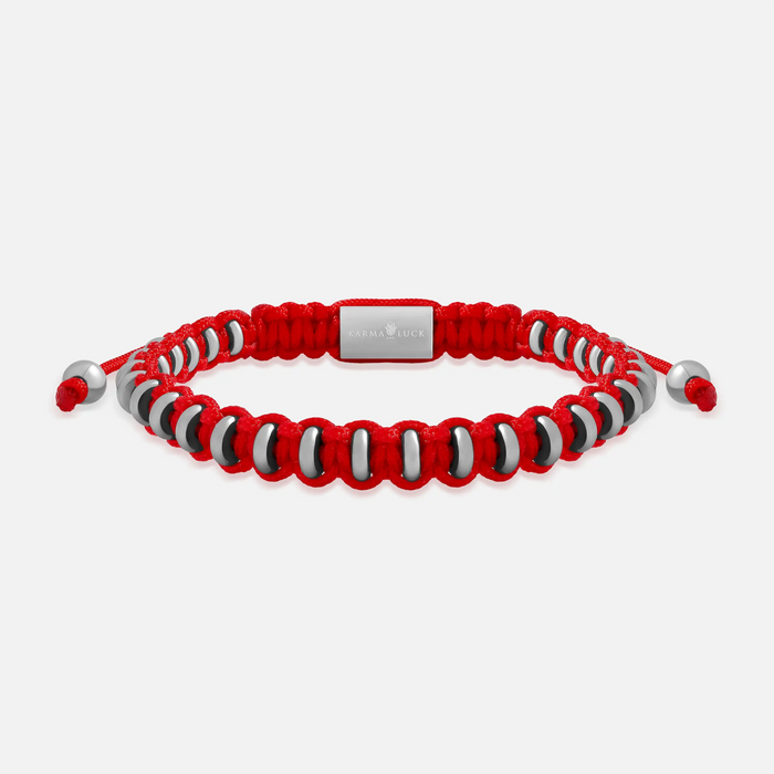 Vital Drive Red Macramé Bracelet