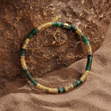 Powerful Presence - Jade Heishi Mantra Bracelet