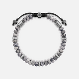 Resolute Harmony Grey Jasper Macramé Bracelet