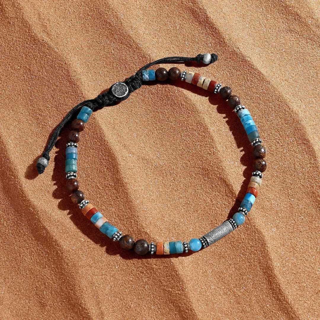 Elemental Flow Water Jasper & Apatite Bracelet