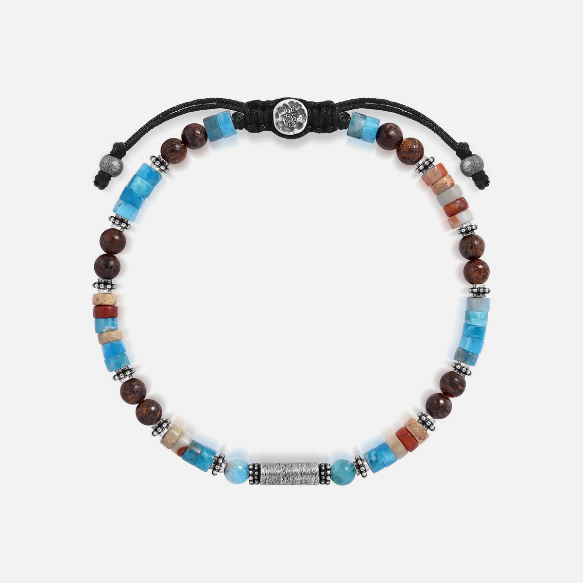 Elemental Flow Water Jasper & Apatite Bracelet