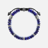 Midnight Sky Deep Lapis Macramé Bracelet