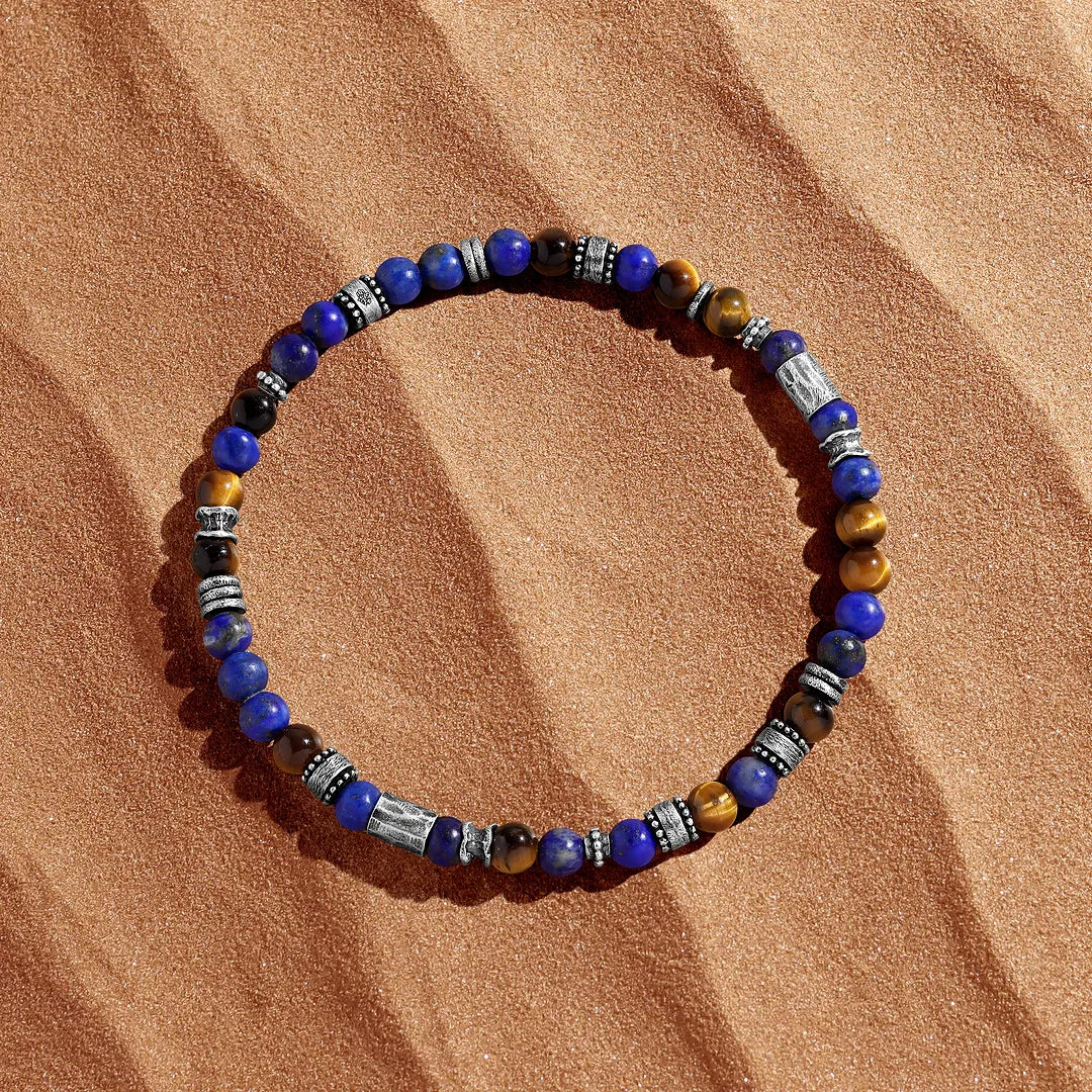 Stoic Vision Lapis & Pyrite Men’s Bracelet