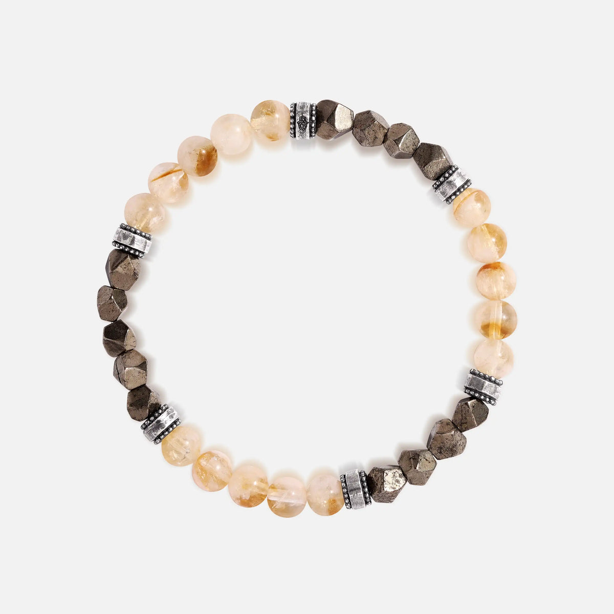 Celestial Drive Citrine Pyrite Labradorite Bracelet