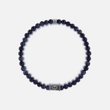 Universal Truth Blue Tiger’s Eye Silver Evil Eye Bracelet