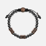 Grounding Force Hematite Macrame Bracelet