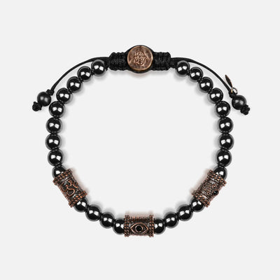 Grounding Force Hematite Macrame Bracelet