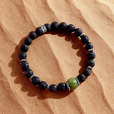Sacred Vitality Jade & Lava Energy Bracelet
