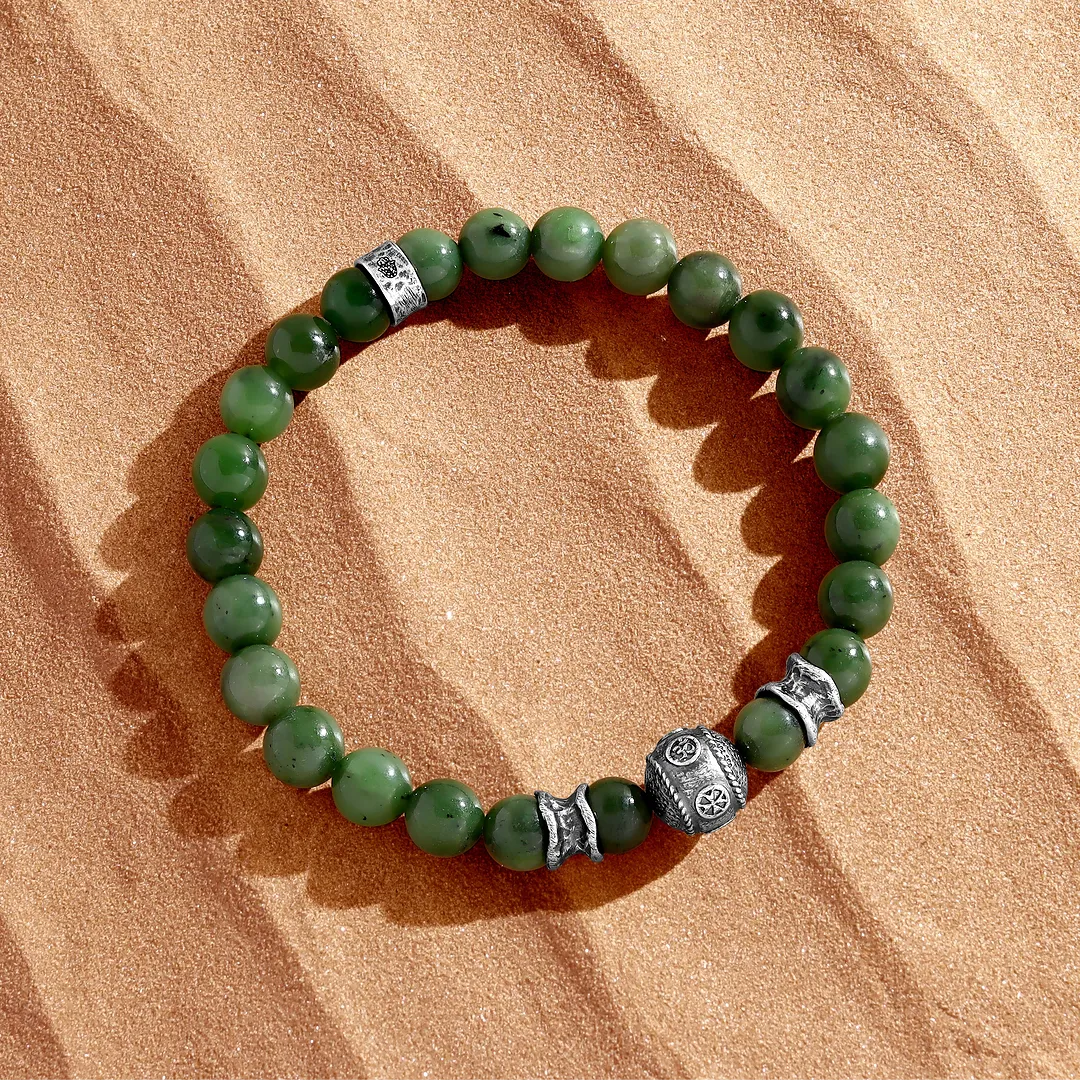 Sacred Prosperity Jade Multi-Symbol Bracelet