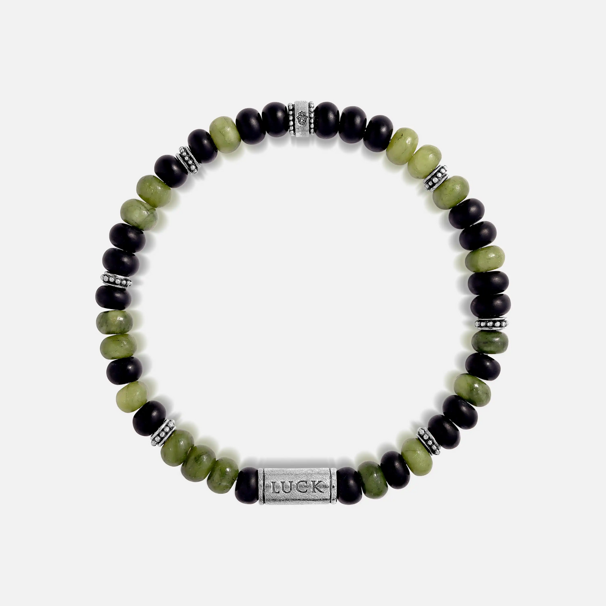 Fortune’s Path Onyx & Jade Luck Bracelet
