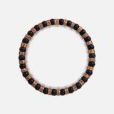 Conscious Awakening Matte Onyx Mantra Barrel Bracelet